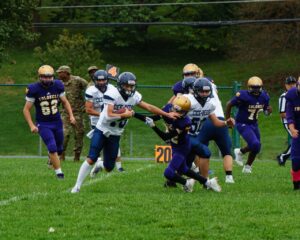 Clay-Battelle rides Drew Boczek, Carson Shriver to 56-0 win over Massanutten Military Academy